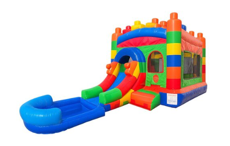 Rainbow Blox Bouncer and Slide